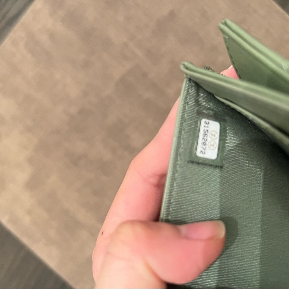 CHANEL Olive Quilted Card Holder - Picture 14 of 14